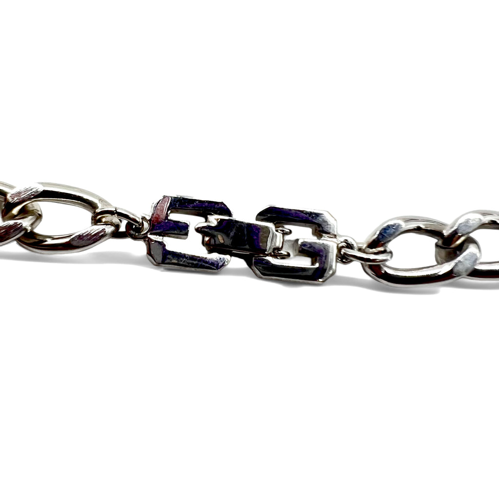 GIVENCHY Old Kihei Chain 2WAY Choker 2-Row Bracelet Silver