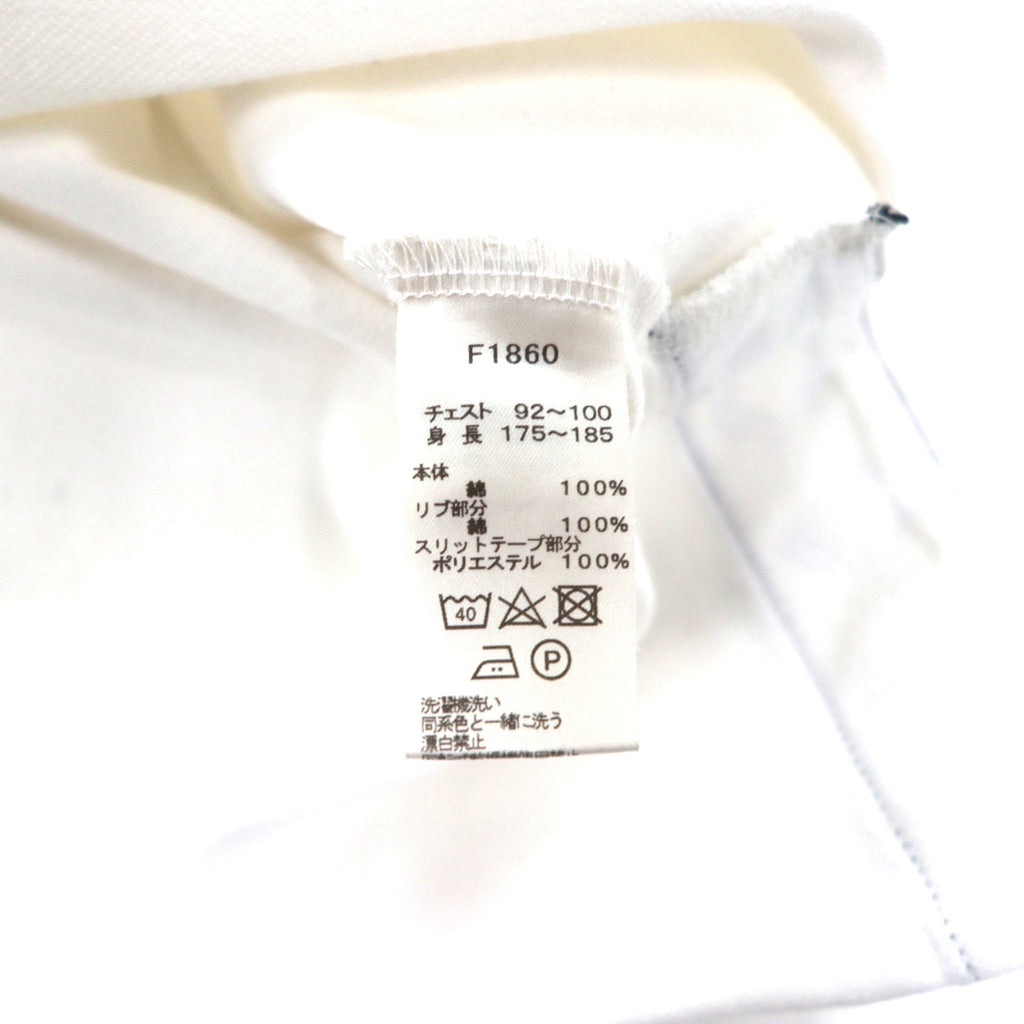 FREDPERRY Side Taped Pique Polo Shirt, Size M, White, Cotton, Pique, F1860, Made in Japan