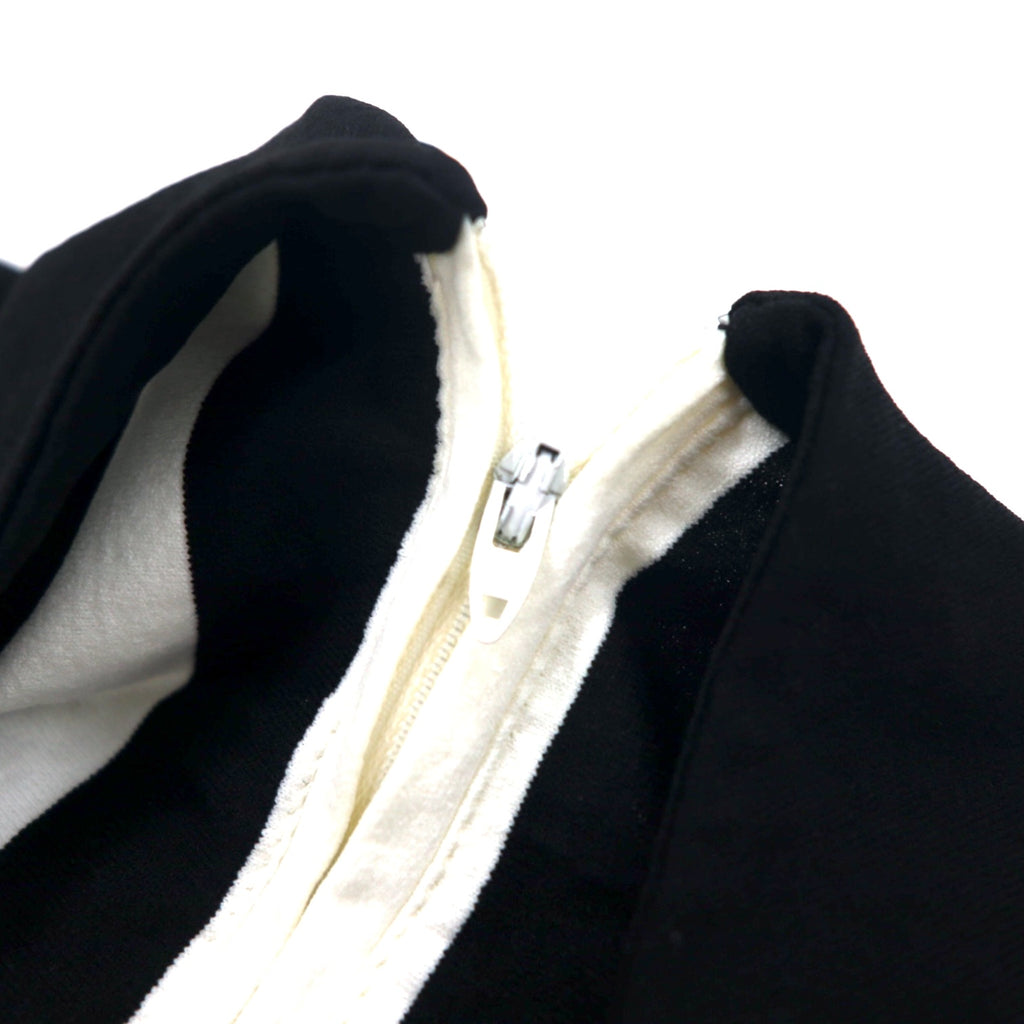 Made in USA 70s medalist Sand-Knit half-zip game shirt referee shirt jersey L white black stripe polyester TALON zip