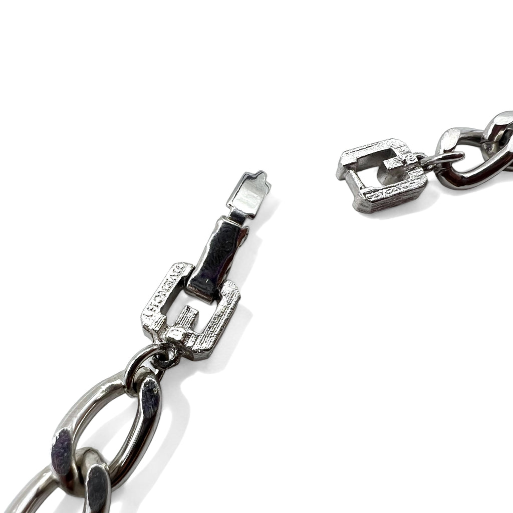 GIVENCHY Old Kihei Chain 2WAY Choker 2-Row Bracelet Silver