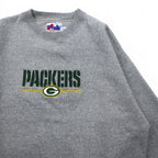 majestic Packers embroidered sweatshirt XL grey cotton NFL PACKERS