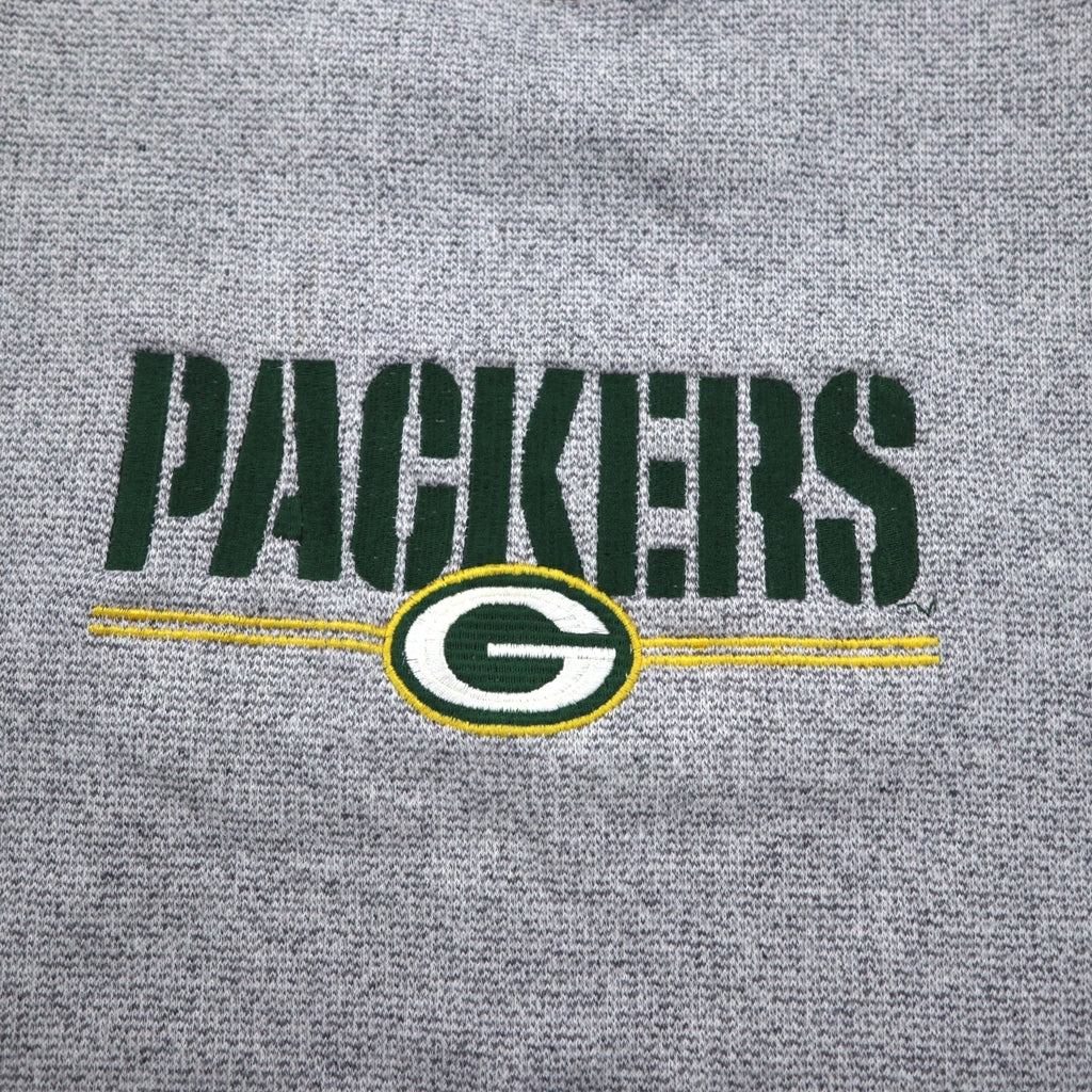 majestic Packers embroidered sweatshirt XL grey cotton NFL PACKERS