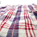 POLO JEANS COMPANY. RALPH LAUREN 90s Short Cargo Pants, Size L, Red, White, Navy, Check Cotton