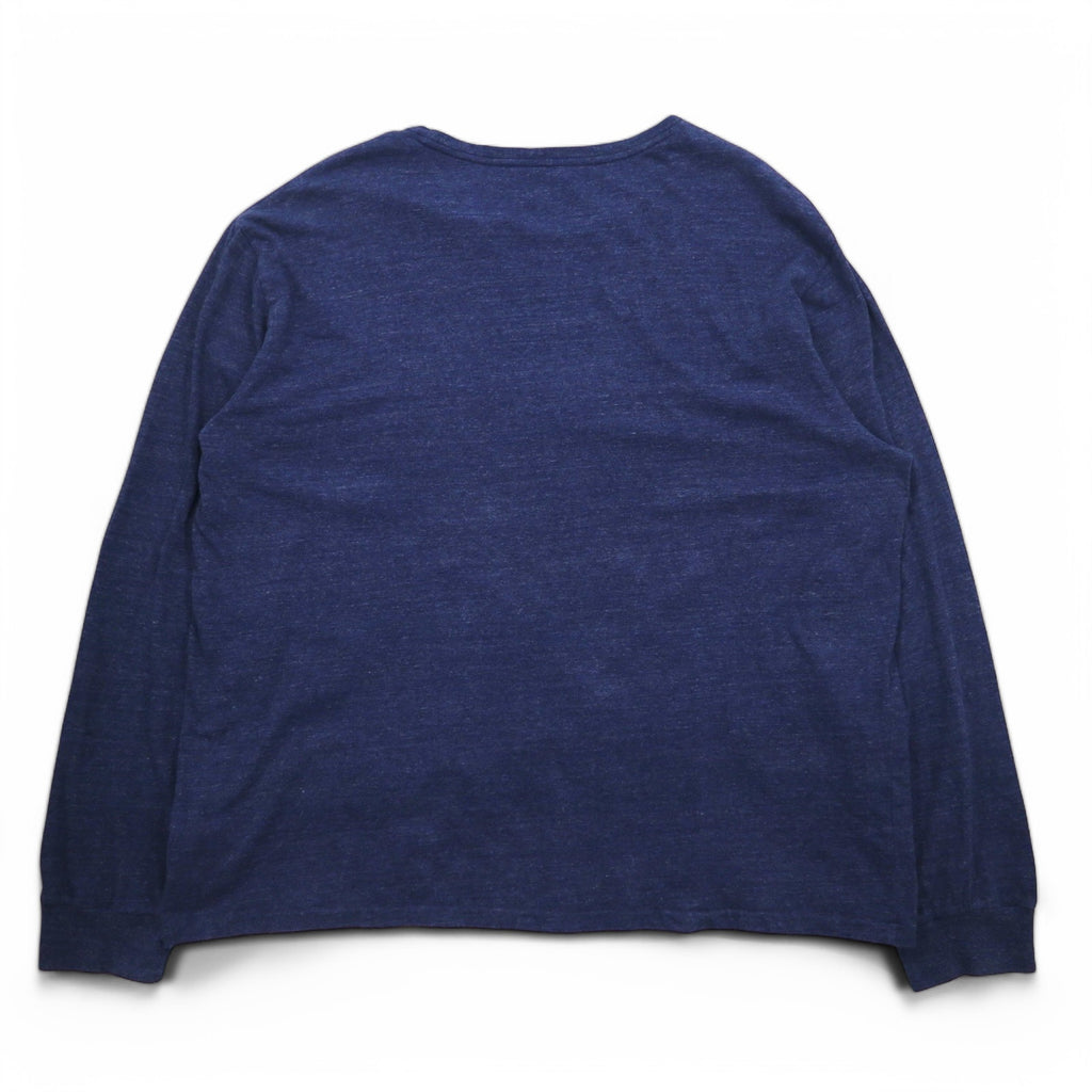 POLO RALPH LAUREN Long Sleeve T-Shirt, XXL, Navy, Cotton, Small Pony Embroidery
