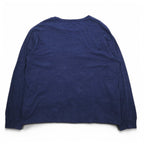 POLO RALPH LAUREN Long Sleeve T-Shirt, XXL, Navy, Cotton, Small Pony Embroidery