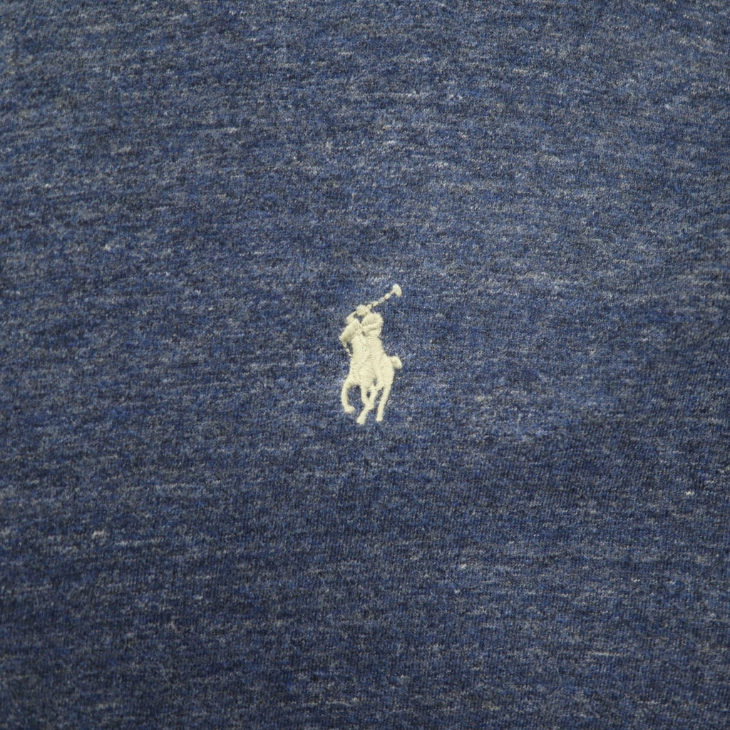 POLO RALPH LAUREN Long Sleeve T-Shirt, XXL, Navy, Cotton, Small Pony Embroidery