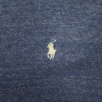 POLO RALPH LAUREN Long Sleeve T-Shirt, XXL, Navy, Cotton, Small Pony Embroidery