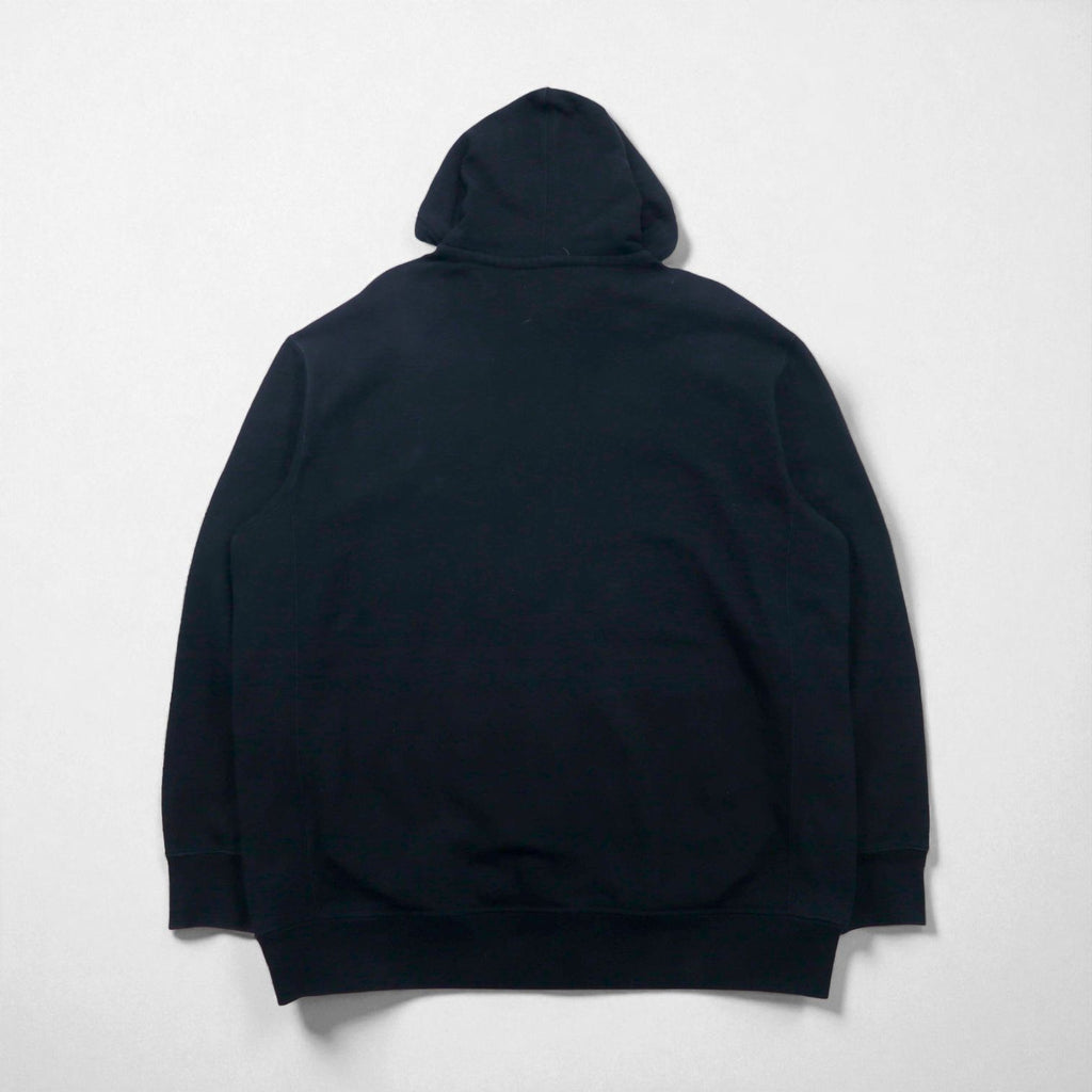 Polo Ralph Lauren 90s Reverse Weave Zip Hoodie, Size 2XL, Black, with Small Pony Embroidery