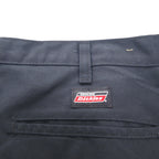 Dickies Double Knee Wide Chino Work Pants, Size L, Black, Polyester and Cotton, 7118738