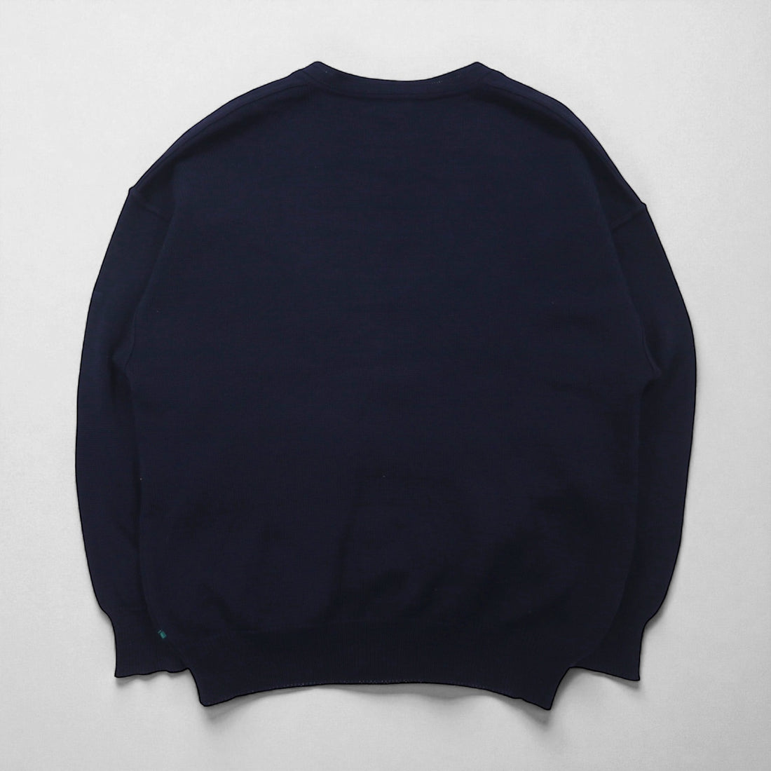 80s W.Germany Vintage Cardigan ニット カーディガン L ネイビー Vネック MARZ MUNCHEN 西ドイツ製 80年代