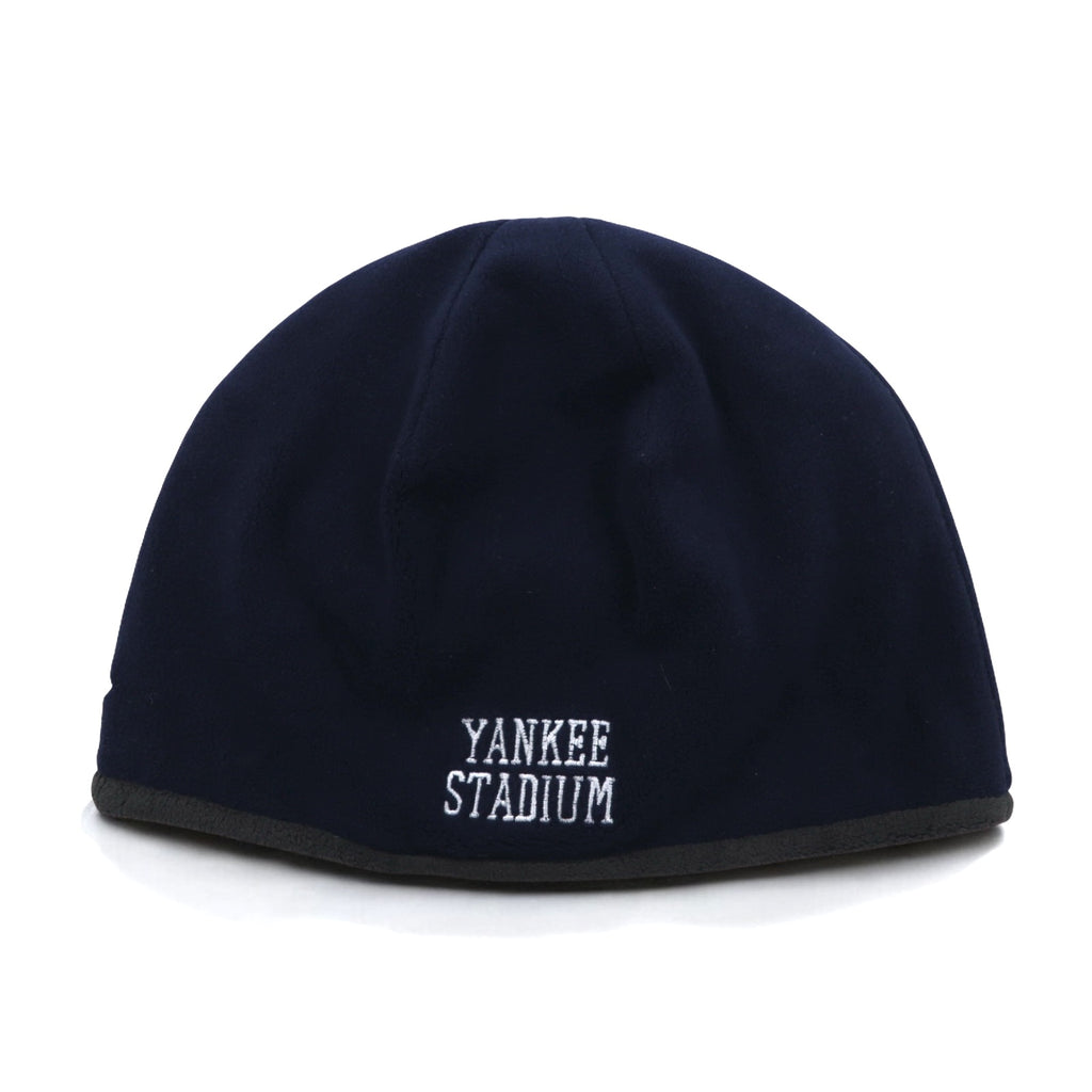 NEW ERA REVERSIBLE FLEECE BEANIE FREE NAVY GREY POLYESTER NEW YORK PINSTRIPE BOWL YANKEES