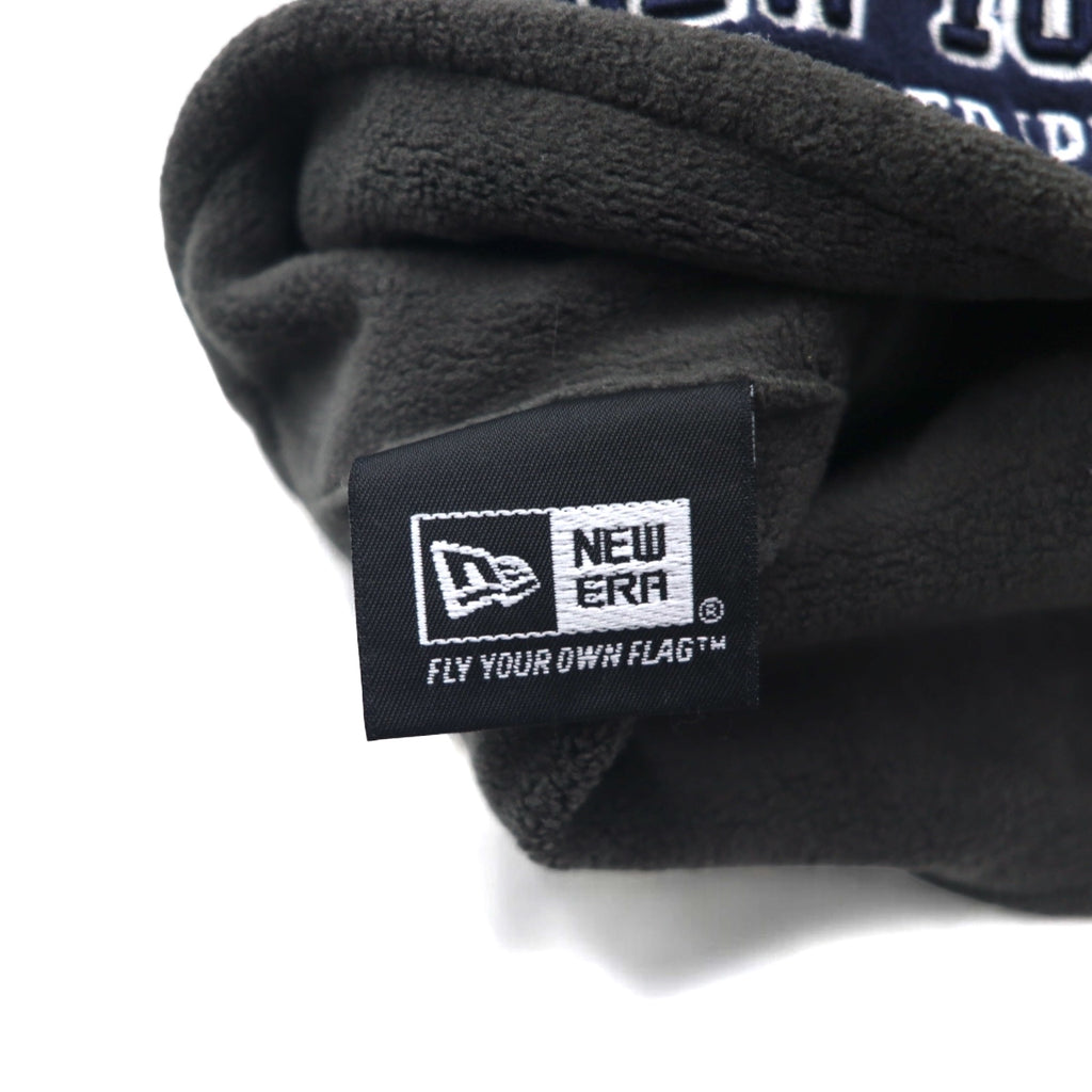 NEW ERA REVERSIBLE FLEECE BEANIE FREE NAVY GREY POLYESTER NEW YORK PINSTRIPE BOWL YANKEES