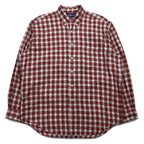 Ralph Lauren 90s Button-down Shirt L Red Check BLAIRE Small Pony Embroidery