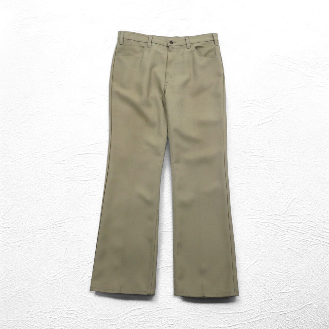 Levi's 80's USA made Staple Chino Pants L Beige 42 TALON Zip Black Tab Button Back 520 10517 6123