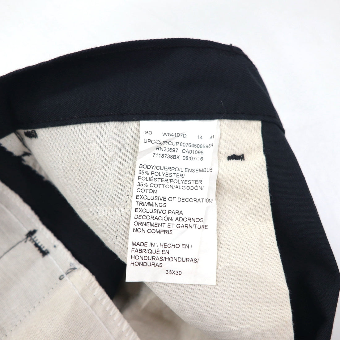 Dickies Double Knee Wide Chino Work Pants, Size L, Black, Polyester and Cotton, 7118738