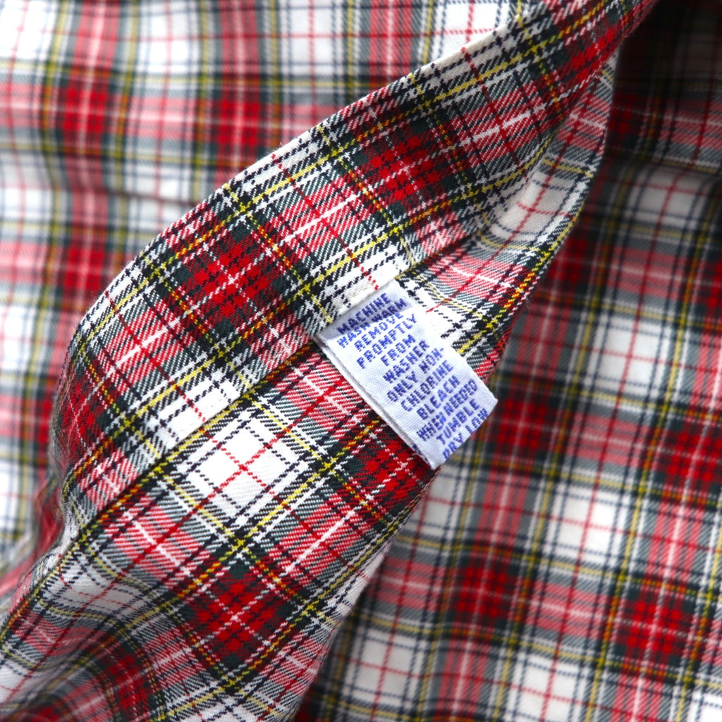 Ralph Lauren 90s Button-down Shirt L Red Check BLAIRE Small Pony Embroidery