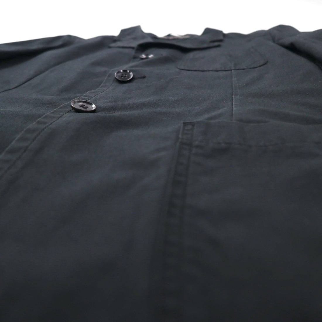 COMME des GARCONS HOMME PLUS 00年代 SIMPLE&UTILITY期 3B テーラードジャケット S ブラック コットン PM-J092 日本製