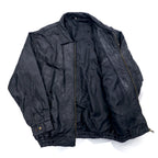 Vintage Leather Patchwork Bomber Jacket Patchwork Leather Jacket Patchwork Jacket XL Black