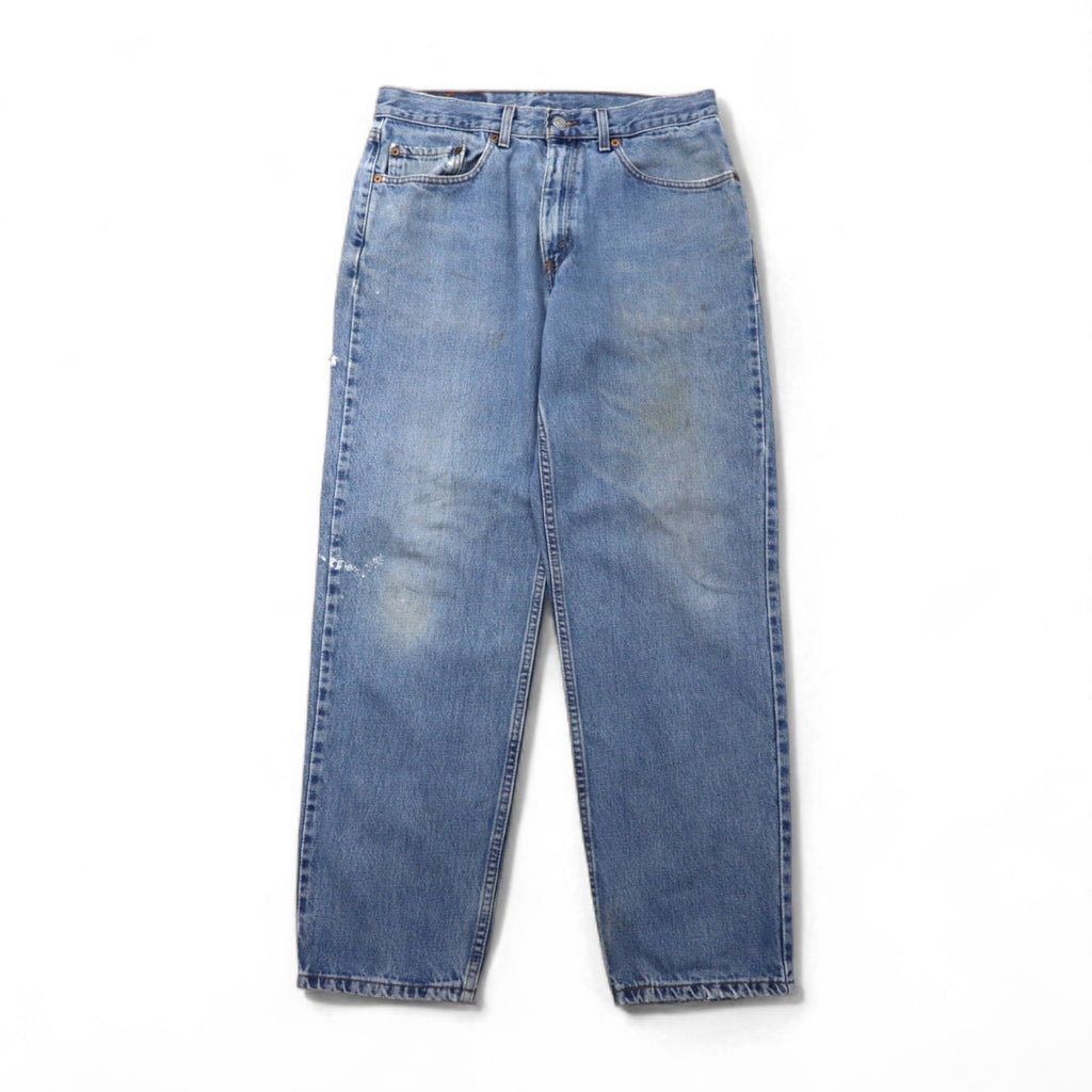 Levi's 550 Relaxed Fit Tapered Denim Pants, Size M, Indigo Blue, Zipper Fly, 00550-4891, Made in Mexico, 2000s
