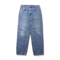 Levi's 550 Relaxed Fit Tapered Denim Pants, Size M, Indigo Blue, Zipper Fly, 00550-4891, Made in Mexico, 2000s