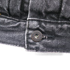 Levi's PREMIUM 1stタイプ ビッグE デニムジャケット Gジャン M ブラック TYPE1 TRUCKER JACKET シンチバック ビッグサイズ ダブルプリーツ RELAXED A3174-0000