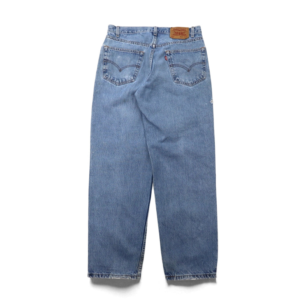 Levi's 550 Relaxed Fit Tapered Denim Pants, Size M, Indigo Blue, Zipper Fly, 00550-4891, Made in Mexico, 2000s