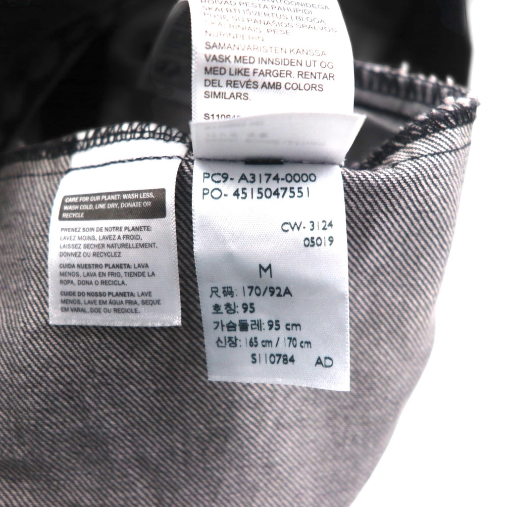 Levi's PREMIUM 1stタイプ ビッグE デニムジャケット Gジャン M ブラック TYPE1 TRUCKER JACKET シンチバック ビッグサイズ ダブルプリーツ RELAXED A3174-0000