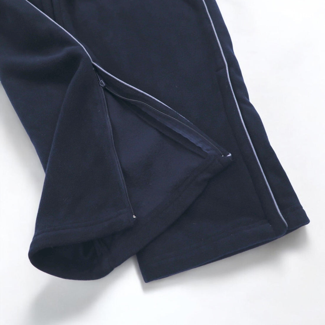 Champion fleece track pants jersey M navy side line one point logo embroidery bar tag