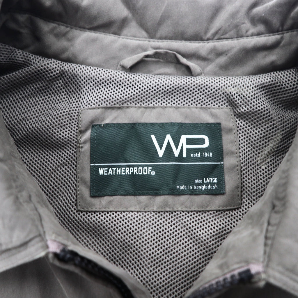 WP WEATHER PROOF ピーチスキン スウィングトップ ハリントンジャケット L ベージュ 防水 メッシュライナー