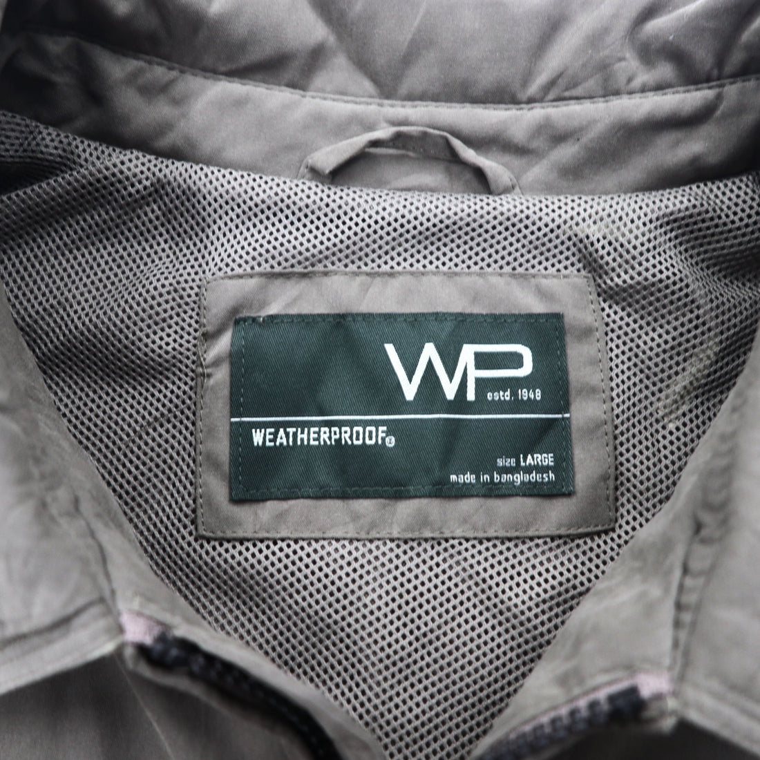 WP WEATHER PROOF ピーチスキン スウィングトップ ハリントンジャケット L ベージュ 防水 メッシュライナー