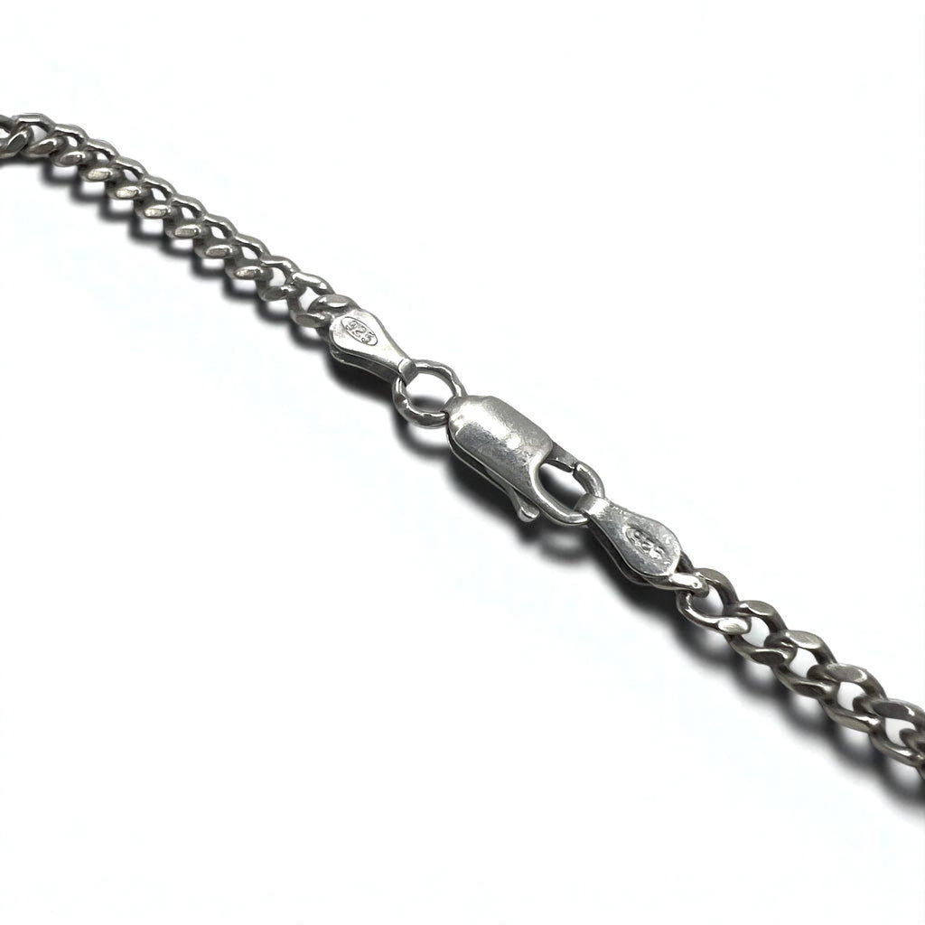 Vintage Virgin Mary Medal Silver Necklace 聖母 マリア オーバルコイン ネックレス シルバー 925 ITALY 喜平チェーン