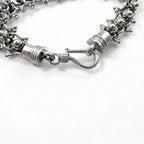 Vintage Silver Bracelet DNA スパイク チェーン ブレスレット シルバー 925 フック