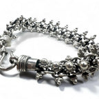 Vintage Silver Bracelet DNA スパイク チェーン ブレスレット シルバー 925 フック