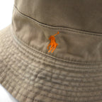 Polo by Ralph Lauren 90年代 バケットハット M ベージュ コットン スモールポニー刺繍