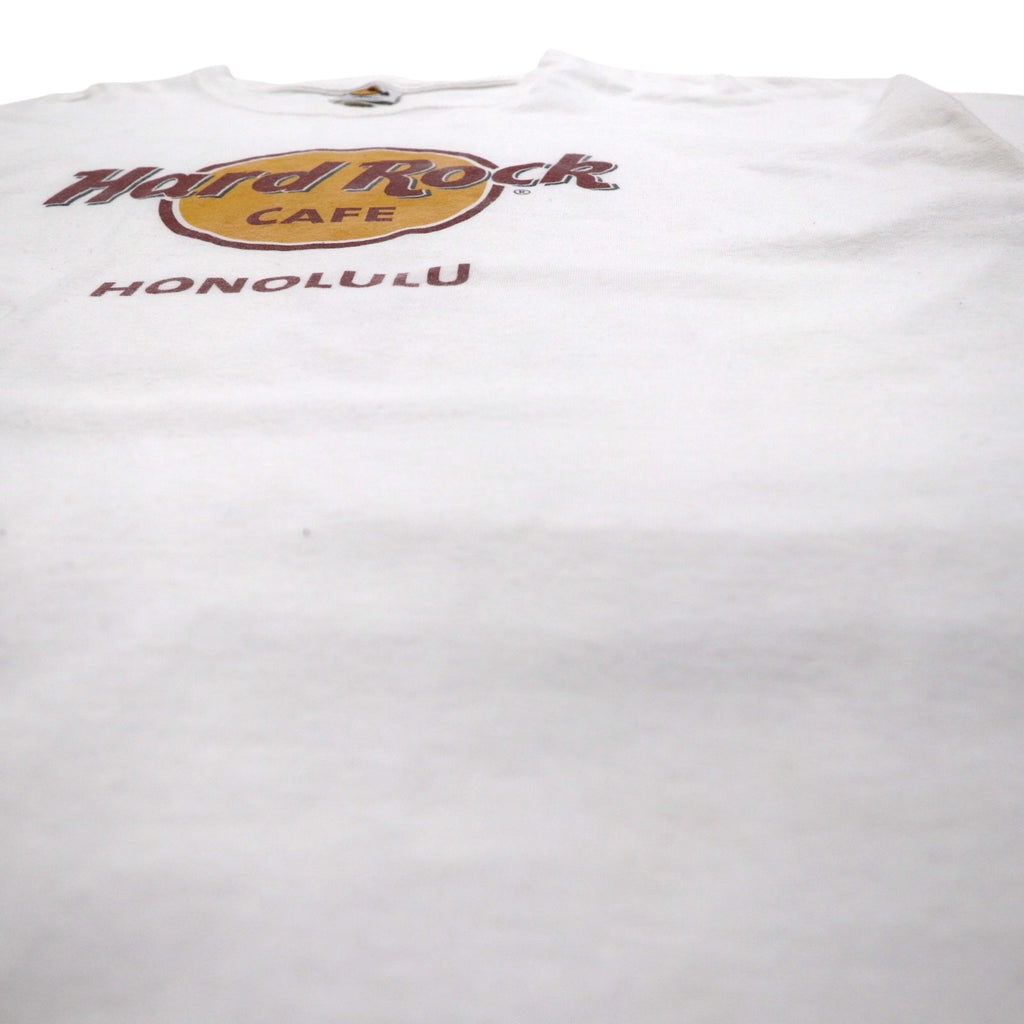 Hard Rock CAFE 90年代 ロゴプリント Tシャツ XL ホワイト コットン HONOLULU メキシコ製