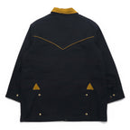 Made in Canada CCJ Drifter Coat Duck Western Jacket L Black Corduroy Drawcord Collar