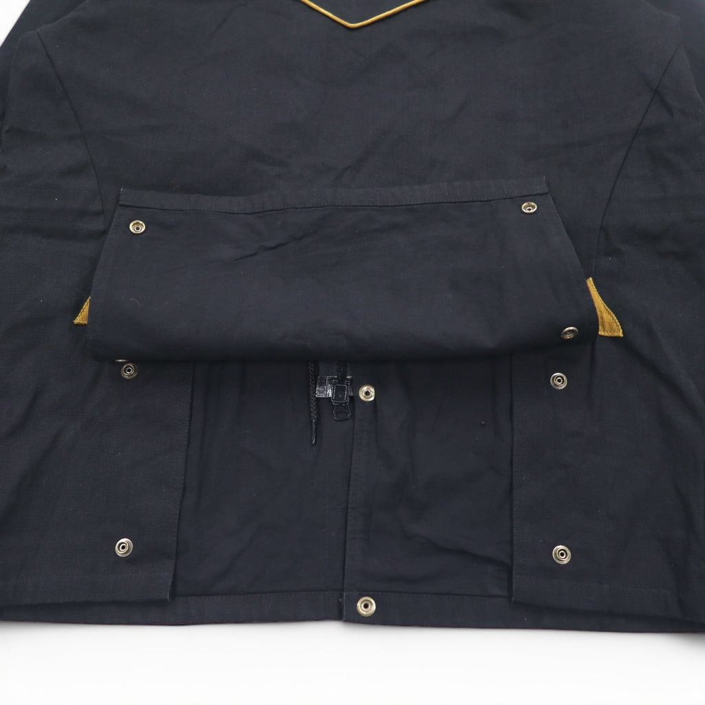 Made in Canada CCJ Drifter Coat Duck Western Jacket L Black Corduroy Drawcord Collar