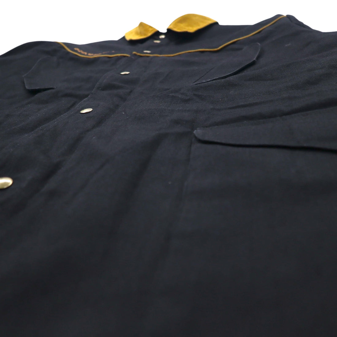 Made in Canada CCJ Drifter Coat Duck Western Jacket L Black Corduroy Drawcord Collar