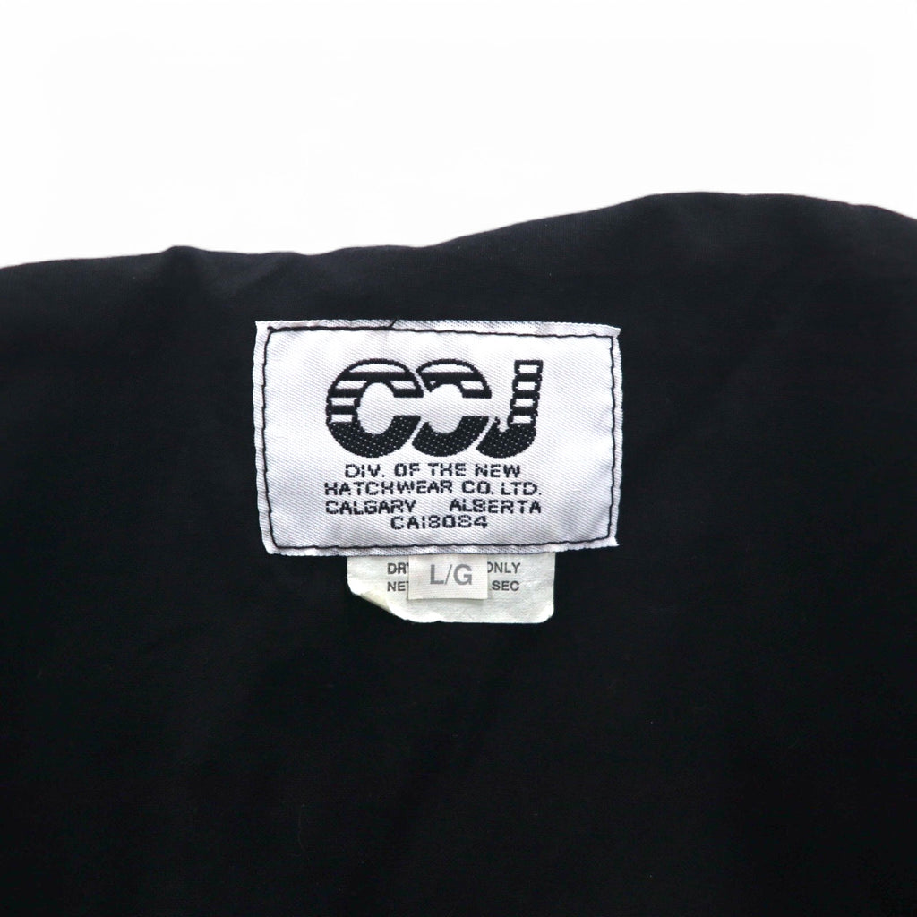 Made in Canada CCJ Drifter Coat Duck Western Jacket L Black Corduroy Drawcord Collar