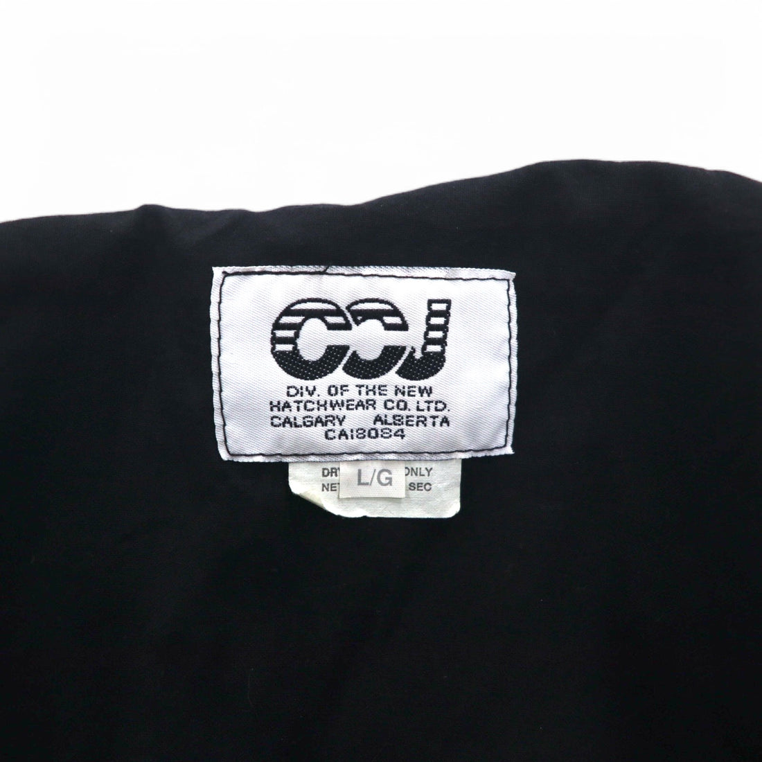 Made in Canada CCJ Drifter Coat Duck Western Jacket L Black Corduroy Drawcord Collar