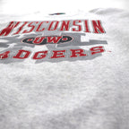 GS SPORT 90s USA Vintage Sweatshirt スウェット トレーナー L グレー 90年代 USA製 WISCONSIN BADGERS