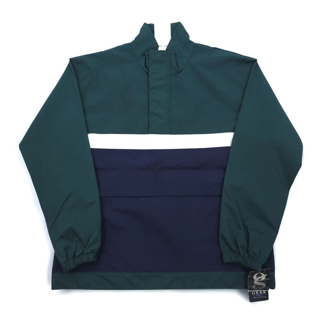 GEAR FOR SPORTS Half-Zip Nylon Jacket Anorak Jacket M Green Navy Ripstop