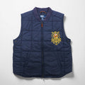 Polo Ralph Lauren キルティング ベスト XL ネイビー 中綿 ダブルポニー エンブレム 刺繍
