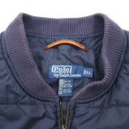 Polo Ralph Lauren キルティング ベスト XL ネイビー 中綿 ダブルポニー エンブレム 刺繍