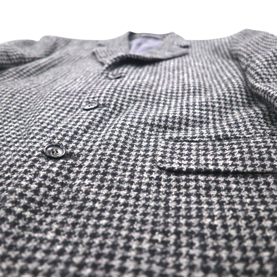 90s Vintage Blazer DOMINIQUE MORLOTTI 千鳥格子 3B ツイード テーラードジャケット M グレンチェック 日本製