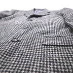 90s Vintage Blazer DOMINIQUE MORLOTTI 千鳥格子 3B ツイード テーラードジャケット M グレンチェック 日本製
