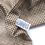 RALPH LAUREN 90s BLAKE Big Size Button Down Shirt XL Brown Check Small Pony Embroidery