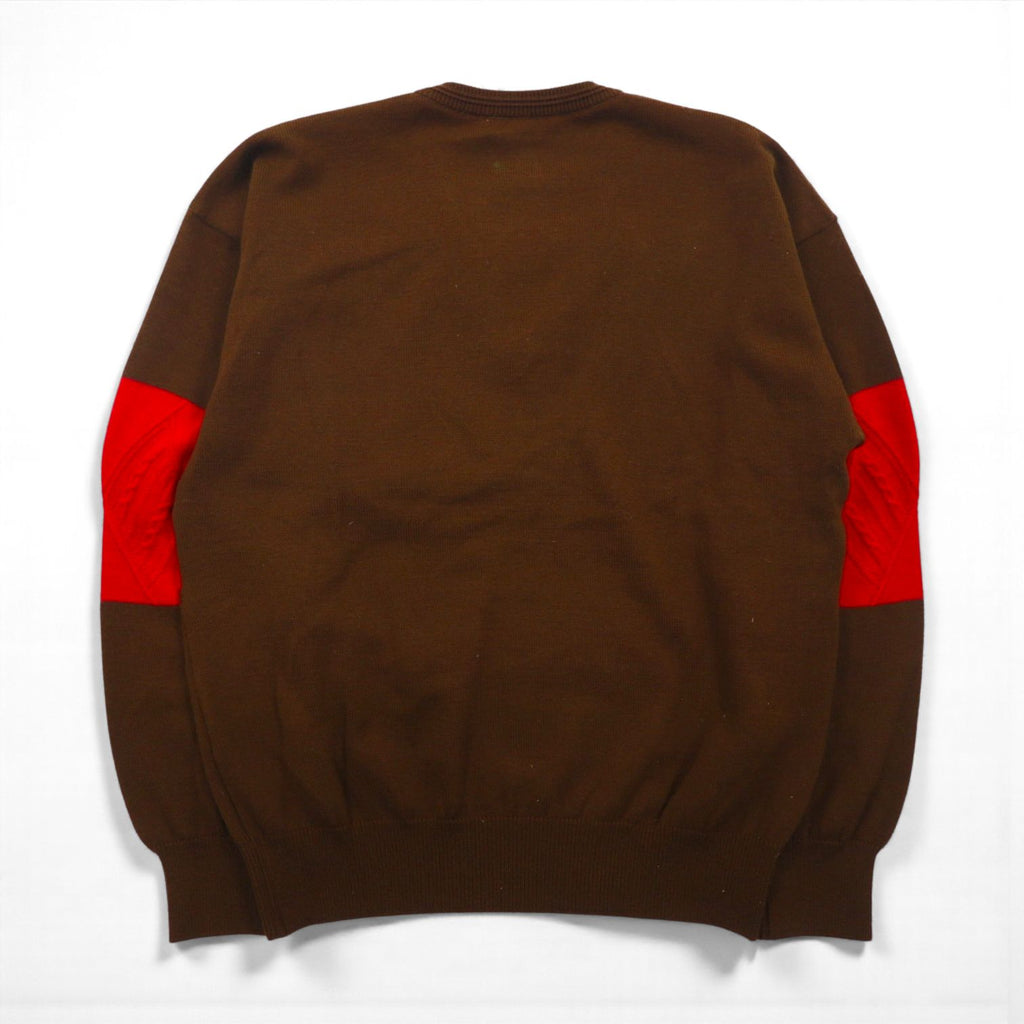 Christian Dior 90s V-neck Knit Preppy Sweater, Size M, Brown, Sports, Made in Japan