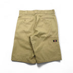 Dickies Relaxed Fit Short Work Pants, Size L, Beige, Knee-Length, WR640, Made in Mexico