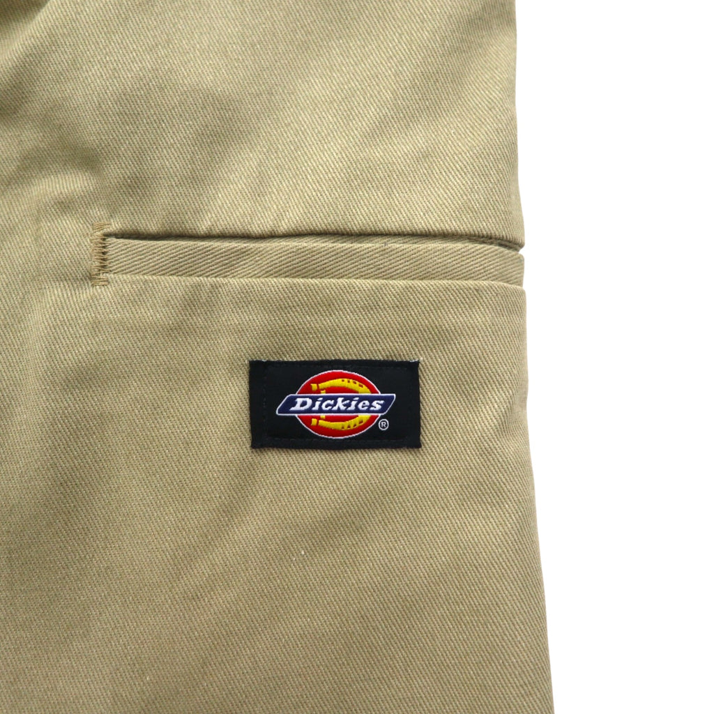 Dickies Relaxed Fit Short Work Pants, Size L, Beige, Knee-Length, WR640, Made in Mexico